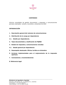 Informe trimestral sobre acceso a información, quejas y reclamos de octubre a diciembre de 2025
