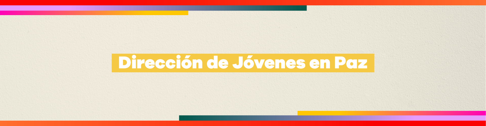 Dirección de Jóvenes en Paz